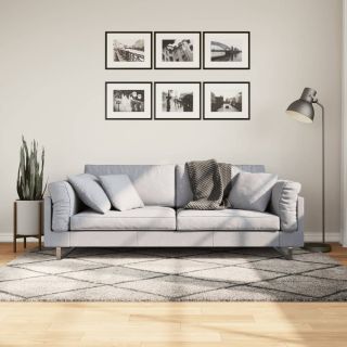 kõrge narmaga vaip PAMPLONA, beež/antratsiit 140x200 cm
