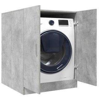 тумба под стиральную машину, бетонно-серый, 71 x 71,5 x 91,5 см