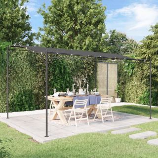 varjualune, antratsiithall, 4 x 3 m, 180 g/m², kangas ja teras