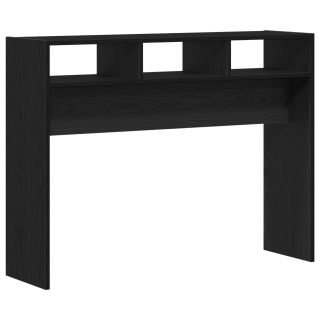 Konsoollaud Must Tamme 105x30x80 cm Tehispuit