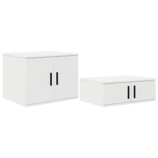 Säilituskapp Valge 108x41x40 cm Töödeldud Puit