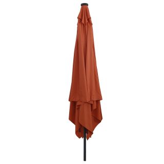 Ruutne Aed Parasiit LED Tuled 295x245 cm Terrakota