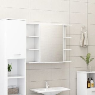vannitoa peeglikapp valge 80 x 20,5 x 64 cm tehispuit
