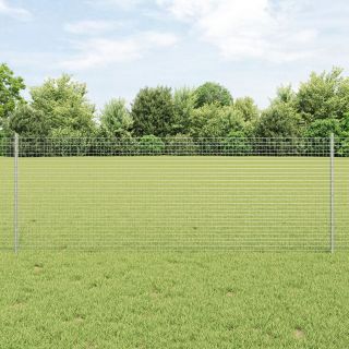 Keevitatud Traaadiga Aed koos 22 U posti hõbedane 0.8x50 m teras