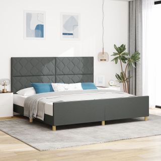 Voodi Raam Tume Hall 200x200 cm Kangas