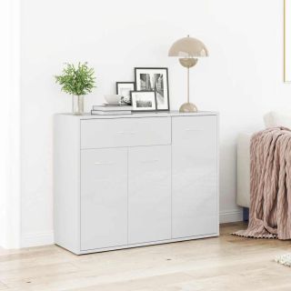 puhvetkapp kõrgläikega valge 88 x 30 x 70 cm, tehispuit