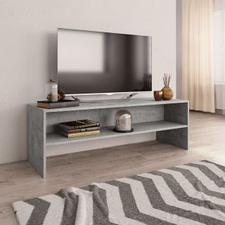 Тумба под телевизор, бетонно-серая, 120 x 40 x 40 см, искусственное дерево
