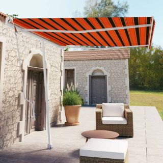 iseseisev automaatne varikatus 300 x 250 cm, oranž/pruun