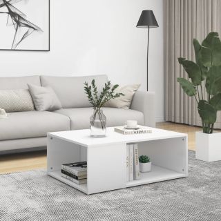 kohvilaud, valge, 90 x 67 x 33 cm, tehispuit