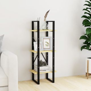 3-х этажный книжный шкаф, 40 x 30 x 105 см, сосна