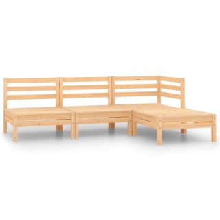4-osaline aiamööbli komplekt, männipuit