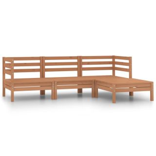 4-osaline aiadiivanikomplekt, meekarva, täismännipuit