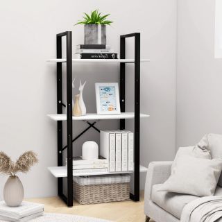 Стеллаж для хранения, белый, 60 x 30 x 105 см, искусственное дерево