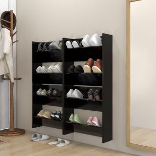 seina kingakapid 4 tk, must, 60 x 18 x 60 cm, tehispuit