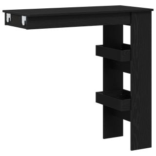 Seina Baarilaud - Must tamm - 102x55x103.5 cm - Valmistatud inseneripuidust