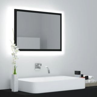 LED vannitoa peeglikapp must 60x8,5x37 cm akrüül