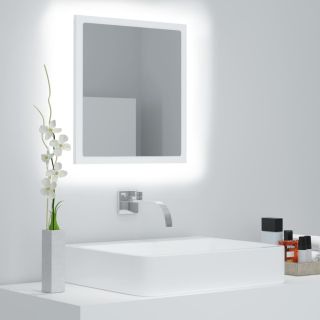 LED vannitoa peeglikapp, valge, 40 x 8,5 x 37 cm, akrüül