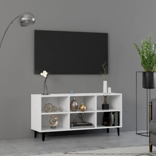 metalljalgadega telerikapp, valge, 103,5 x 30 x 50 cm