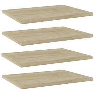 riiuliplaadid 4 tk, Sonoma tamm, 40x30x1,5 cm, tehispuit