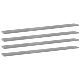 riiuliplaadid 4 tk, betoonhall, 100x10x1,5 cm, tehispuit