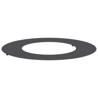 Metallpoti Rõngas Must Metall 70 cm diameeter