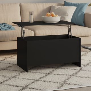 kohvilaud, must, 102x55,5x52,5 cm, tehispuit