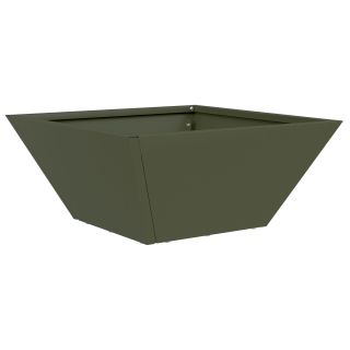 Metallist lillepott Oliiviroheline Metall Keskmine
