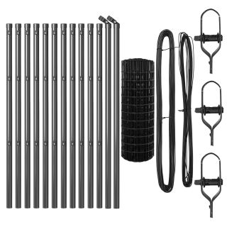 Euro Aed koos 13 Postiga 0.6x25 m Galvaniseeritud Teras Hall