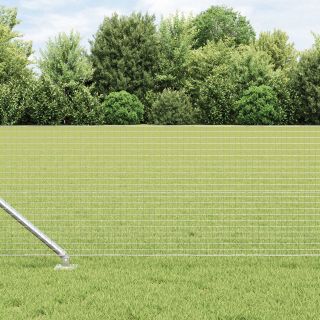 keermestatud aed 13 nurgapostiga 0.6x50 m tsingitud teras