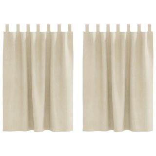 Mustad Kardinad Rippumise Silmustega 2 tk Kreemjas Velvet