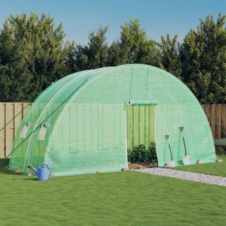 kasvuhoone terasraamiga, roheline, 12 m², 6x2x2,85 m