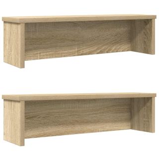 köögiriiulid virnastatavad 2 tk, Sonoma tamm, 50x15x16 cm