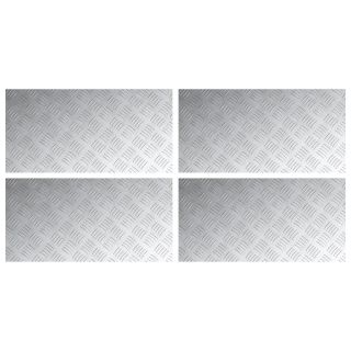 alumiiniumist checker plaadid 4 tk libisemiskindlad 80x40 cm