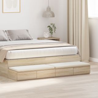 Voodi Sahtlid Sonoma Tamme 150x36,5x16,5 cm Tehispuit