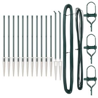 Aiatammid koos nurgaga 13 tk Ø32 mm 100 cm Galvaniseeritud teras
