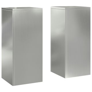 välistaimede toed Pillar 2 tk 24x24x55 cm Galvaniseeritud teras