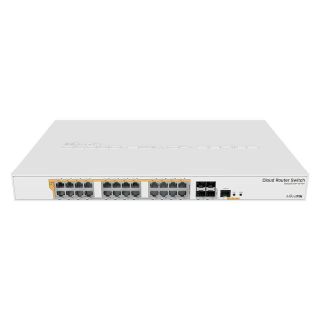 Switch|MIKROTIK|Type L3|Rack|24x10Base-T / 100Base-TX / 1000Base-T|4xSFP+|1xRJ45|CRS328-24P-4S+RM