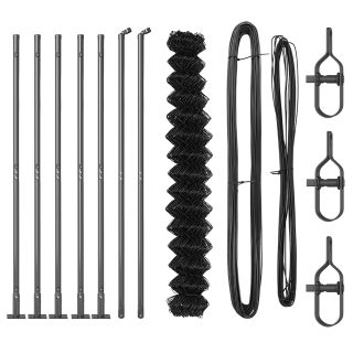 Ahelatiku aed 7 rullitud postiga 1.4x10 m galvaniseeritud terasest
