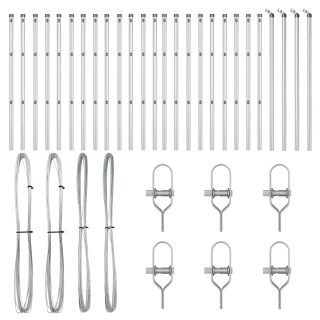 Aiapostid 26 tk Ø32 mm 80 cm Galvaniseeritud Teras