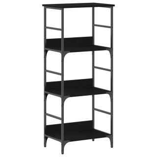 Raamatukapp Muste Tamme 50x33x117,5 cm Tehispuit ja Teras