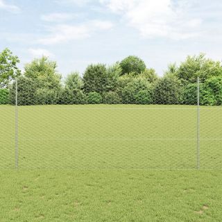Aia Postide 10 tk U-Kanal 150 cm Galvaniseeritud teras,Kuusnurga Aed 1.5x10 m Galvaniseeritud teras