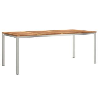 välimööblilaud 200x90x74.5 cm tahke puidust tiikpuu