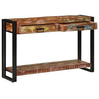 Konsoollaud Mitmevärviline 120x33x75 cm Taastatud Puit