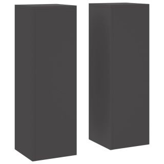 Välistingimustes Taimealused Pillar 2 tk Must 24x24x75 cm Teras