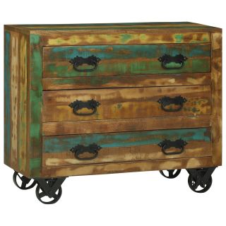 Kapp 3 Sahtliga 80x30x65 cm Kindel Taastatud Puit