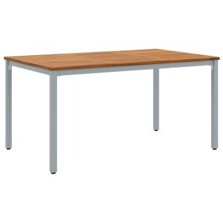 Aiamööbel 150x90x75 cm Tahke akatsia puit ja metall