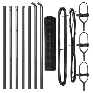 Aia Postide Komplekt 2-osaline Hall Metall, PVC-kattega traat