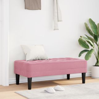 Pink Bench 113x57x39 cm Samet