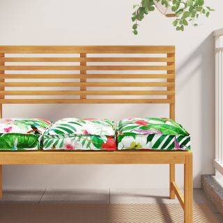 Pallet padjad istmele 2 tk Troopiline Džungel 40x40x8 cm Oxford kangas