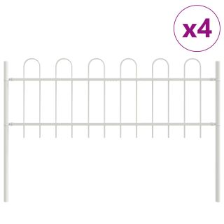 Aedaiaga koos kaarpealsega, valge, 6,8x0,6 m, teras